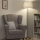 Brilagi - Lampadaire LED CERIA 1xE27/20W/230V Ø 45 cm gris/doré