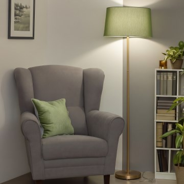 Brilagi - Lampadaire LED CERIA 1xE27/20W/230V Ø 45 cm vert/doré