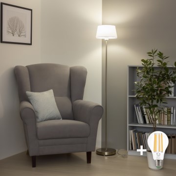 Lampe de Salon en Céramique, Blanc, 38x38x73 cm - Paquet de 2