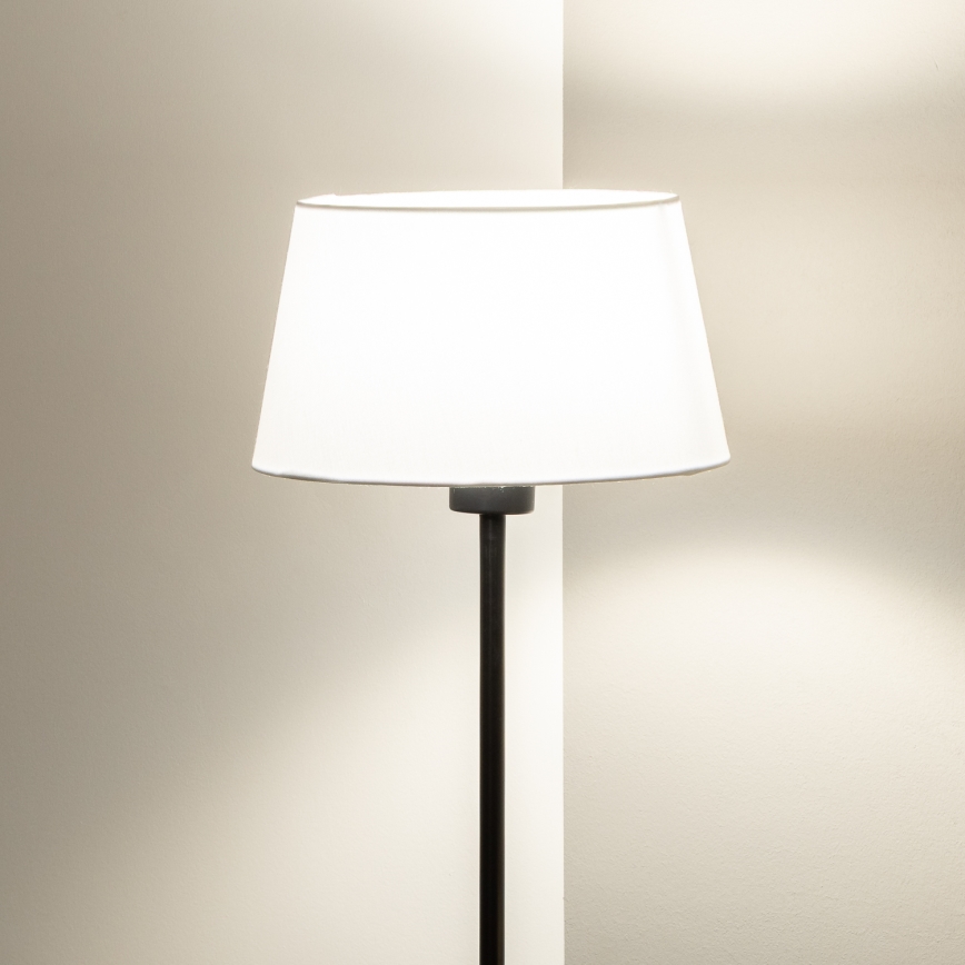 Brilagi - Lampadaire LED CERIA 1xE27/40W/230V diam. 25 cm blanc/noir