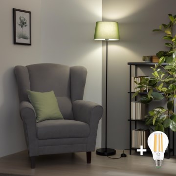 Brilagi - Lampadaire LED CERIA 1xE27/40W/230V, diam. 30 cm, vert/noir