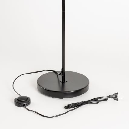 Brilagi - Lampadaire LED CERIA 1xE27/40W/230V diam. 40 cm bambou/noir