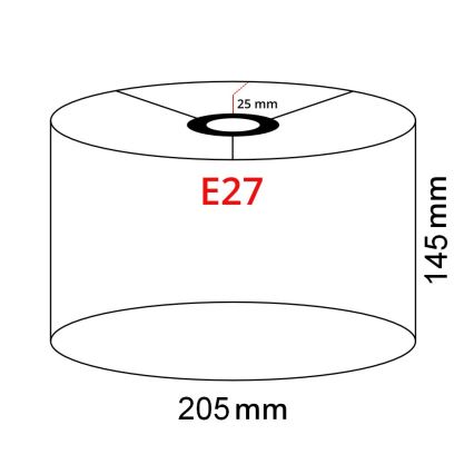 Brilagi - Lampadaire LED CERIA 1xE27/40W/230V Ø 20,5 cm gris/blanc