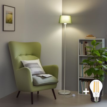Brilagi - Lampadaire LED CERIA 1xE27/40W/230V ø 25 cm vert/blanc
