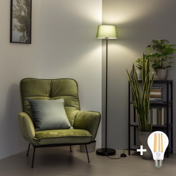 Brilagi - Lampadaire LED CERIA 1xE27/40W/230V, Ø 25 cm vert/noir