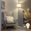 Brilagi - Lampadaire LED CERIA 1xE27/40W/230V Ø 30 cm beige/blanc