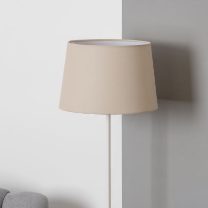 Brilagi - Lampadaire LED CERIA 1xE27/40W/230V Ø 30 cm beige/blanc