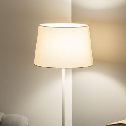 Brilagi - Lampadaire LED CERIA 1xE27/40W/230V Ø 30 cm beige/blanc