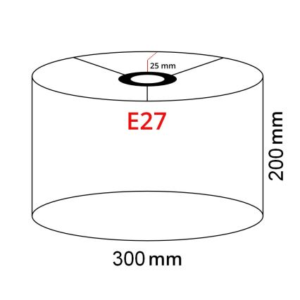 Brilagi - lampadaire LED CERIA 1xE27/40W/230V, Ø 30 cm, noir/blanc