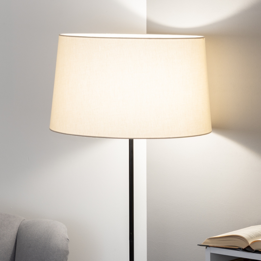 Brilagi - Lampadaire LED CERIA 1xE27/40W/230V Ø 45 cm beige/noir