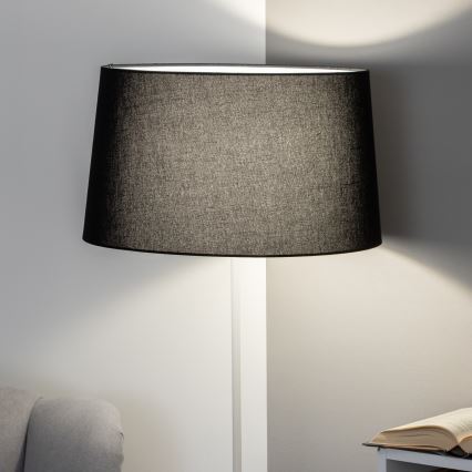 Brilagi - Lampadaire LED CERIA 1xE27/40W/230V Ø 45 cm noir/blanc
