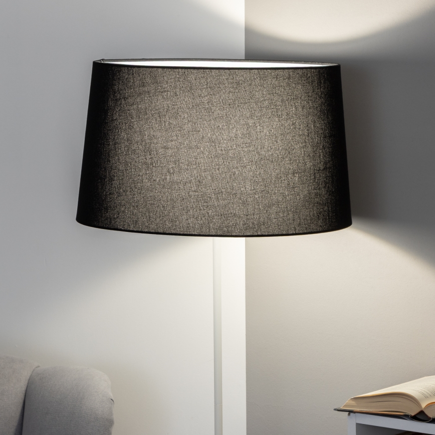 Brilagi - Lampadaire LED CERIA 1xE27/40W/230V Ø 45 cm noir/blanc