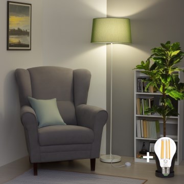 Brilagi - Lampadaire LED CERIA 1xE27/40W/230V, Ø 45 cm, vert/blanc