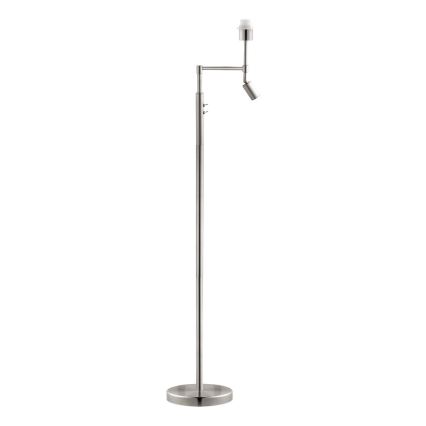 BRILAGI - Lampadaire LED CERIA 1xE27/60W/230V + LED/2,1W Ø 45 cm chrome mat/blanc