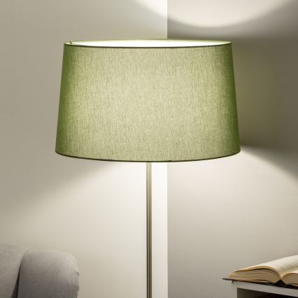 Brilagi - Lampadaire LED CERIA 1× E27/40W/230V, Ø 45 cm, vert / chrome mat