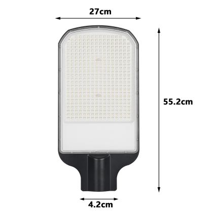 Brilagi - Lampadaire LED de rue URBANLIGHT LED/200W/230V noir IP65