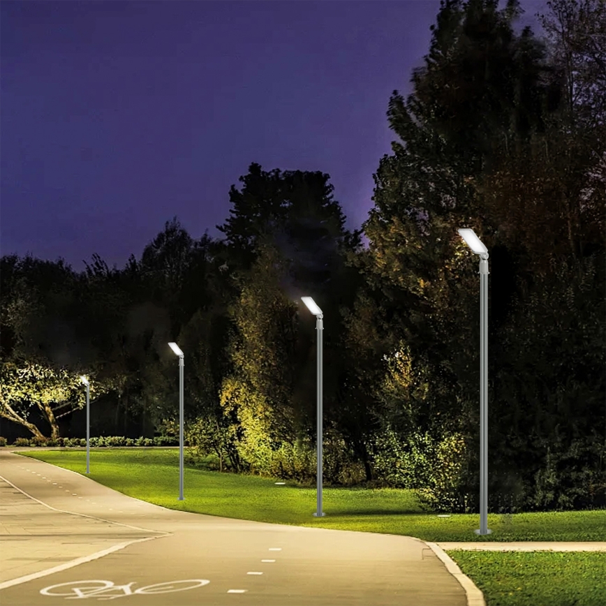 Brilagi - Lampadaire de rue LED extérieur avec mât articulé 3 m URBANLIGHT LED/50W/230V gris IP65