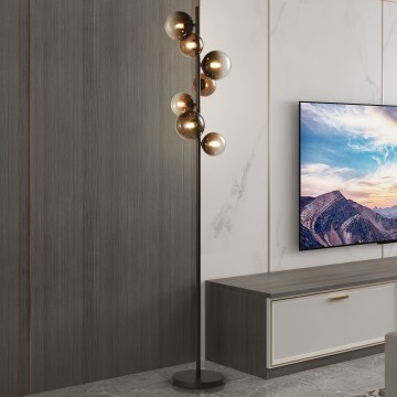 Brilagi - Lampadaire LED MILLA 7xG9/3W/230V brun / brun fumé