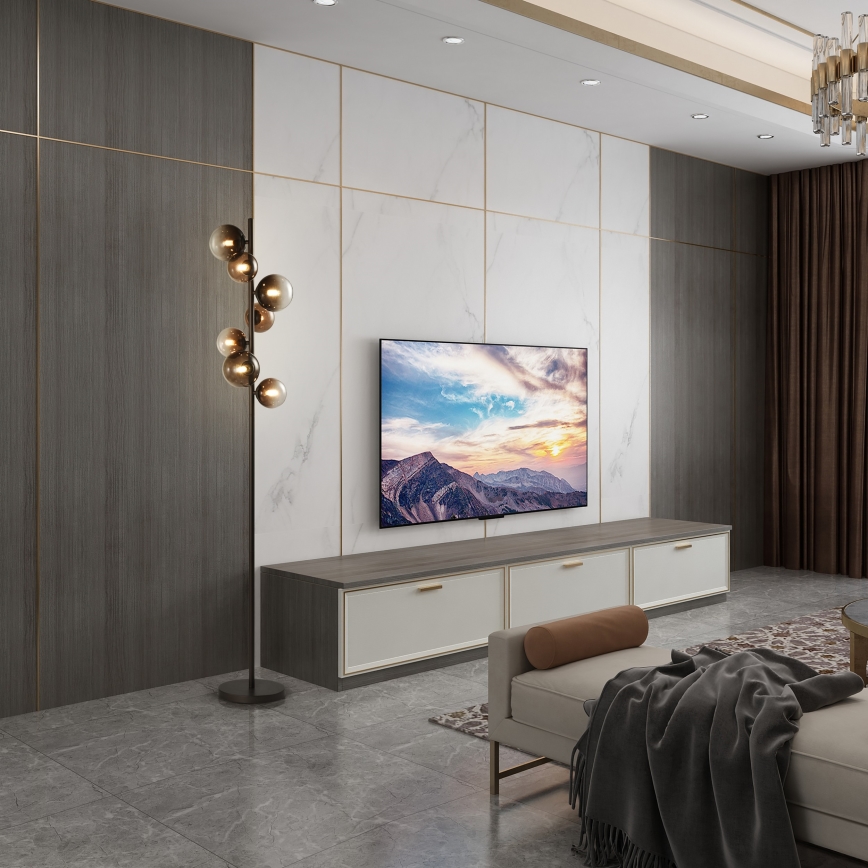 Brilagi - Lampadaire LED MILLA 7xG9/3W/230V brun / brun fumé