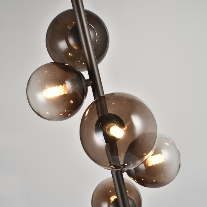 Brilagi - Lampadaire LED MILLA 7xG9/3W/230V brun / brun fumé