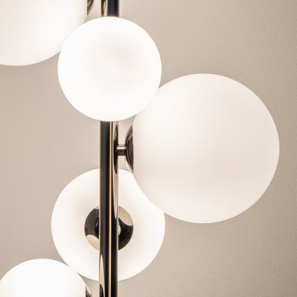 Brilagi - Lampadaire LED MILLA 7xG9/3W/230V noir chromé/blanc