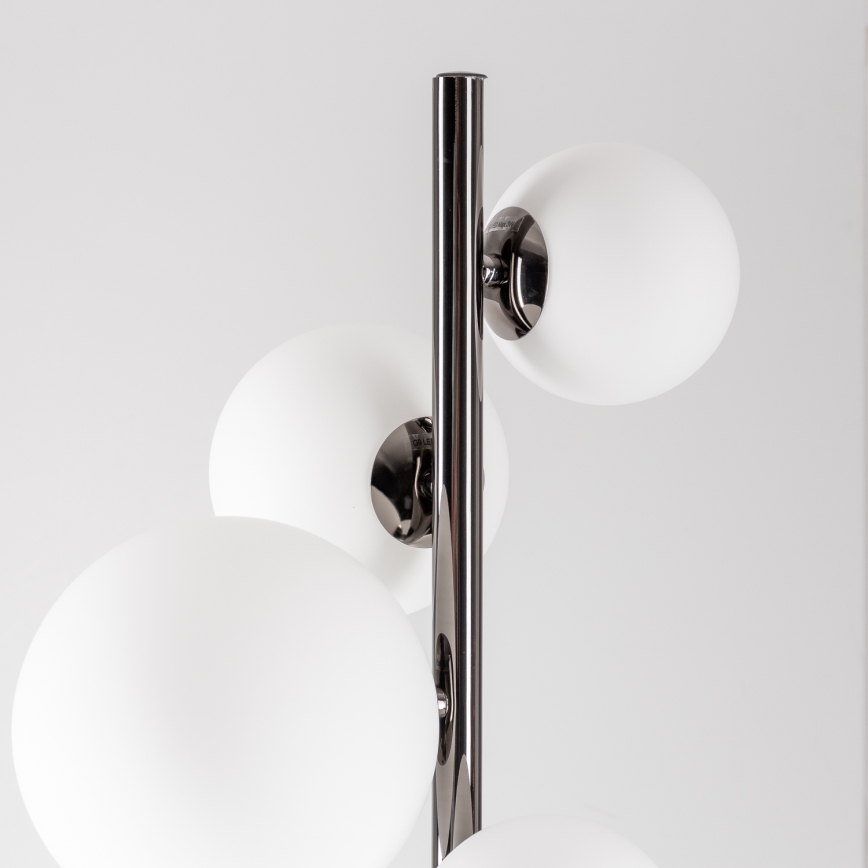 Brilagi - Lampadaire LED MILLA 7xG9/3W/230V noir chromé/blanc
