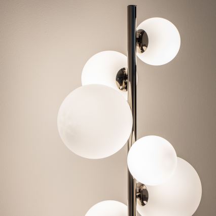 Brilagi - Lampadaire LED MILLA 7xG9/3W/230V noir chromé/blanc