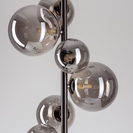 Brilagi - Lampadaire LED MILLA 7xG9/3W/230V noir chromé/fumé