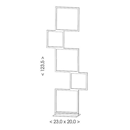 Brilagi - lampadaire LED SHIFT LED/36W/230V 4000K 123 cm noir