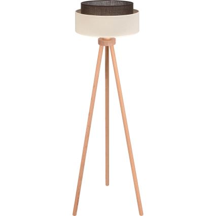 Brilagi - Lampadaire LED Style Boho 1xE27/15W/230V crème/marron