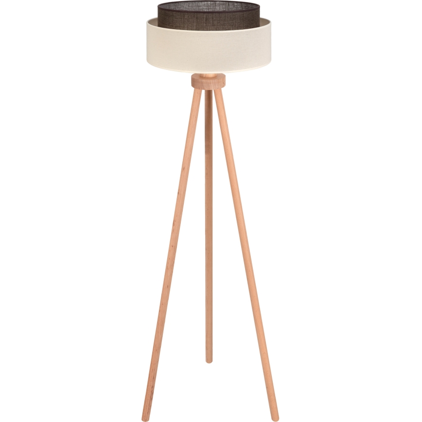 Brilagi - Lampadaire LED Style Boho 1xE27/15W/230V crème/marron