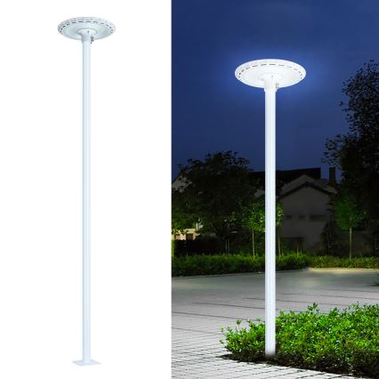 Brilagi - Lampadaire LED sur mât 3 m URBANSPARK LED/120W/230V blanc IP65