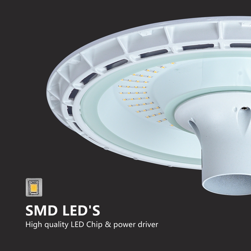 Brilagi - Lampadaire LED sur mât 3 m URBANSPARK LED/120W/230V blanc IP65