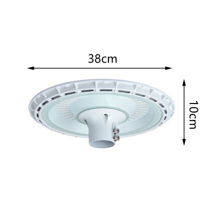 Brilagi - Lampadaire LED sur mât 3 m URBANSPARK LED/120W/230V blanc IP65
