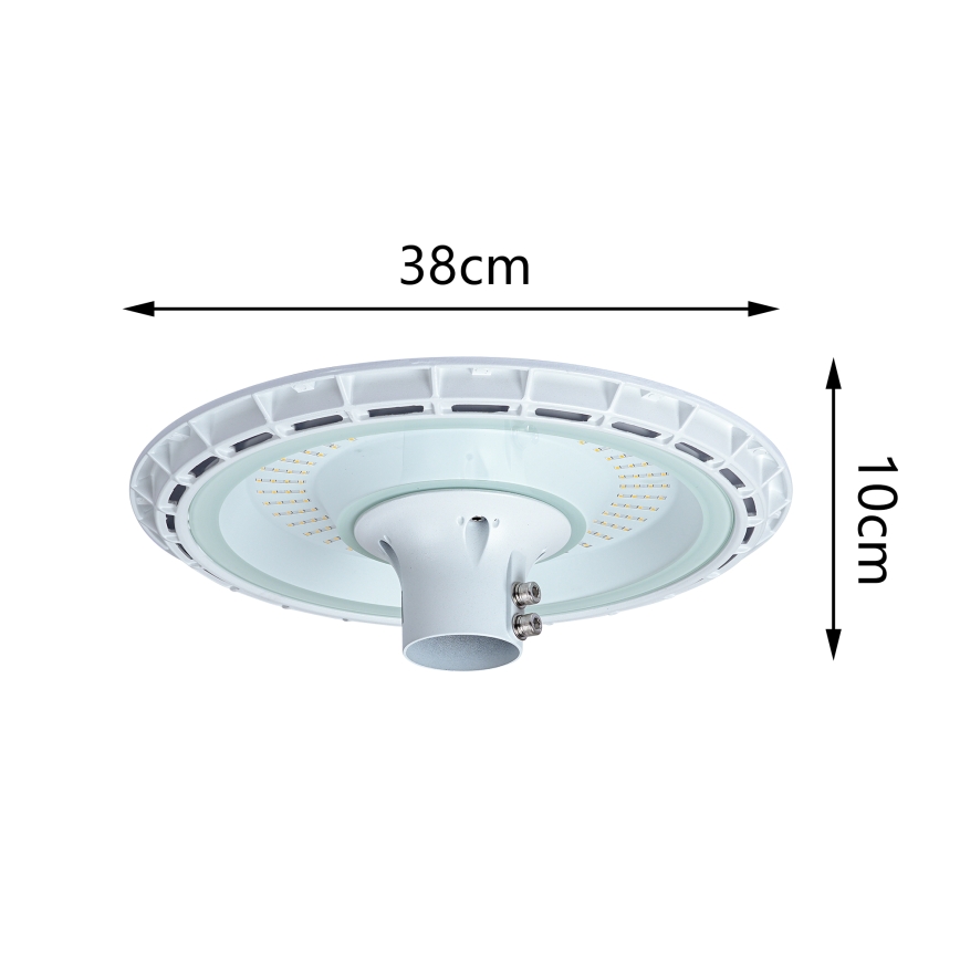 Brilagi - Lampadaire LED sur mât 3 m URBANSPARK LED/120W/230V blanc IP65