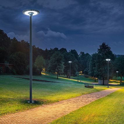 Brilagi - Lampadaire de voirie LED sur mât 3 m URBANSPARK LED/120W/230V anthracite IP65