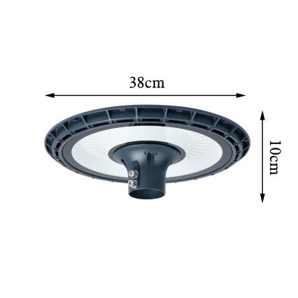 Brilagi - Lampadaire de voirie LED sur mât 3 m URBANSPARK LED/120W/230V anthracite IP65