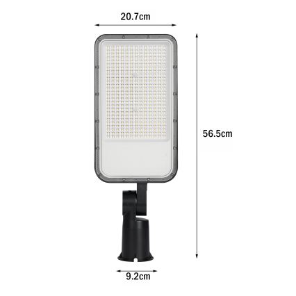 Brilagi - Lampadaire LED URBANLIGHT LED/200W/230V noir IP65