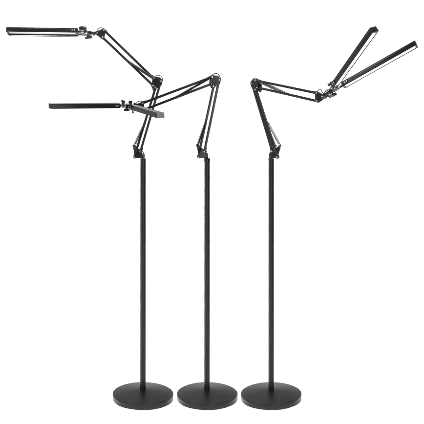 Brilagi - Lampadaire sur pied flexible VARIO LED, dimmable, 14W/230V, 3000-6000K, 157 cm, noir