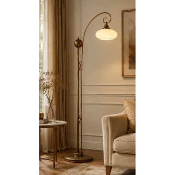 Brilagi - Lampadaire MOLLERO 1xE27/15W/230V bronze/patiné
