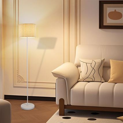 Brilagi - Lampadaire NORDIC WAVE 1xE27/15W/230V lin/blanc