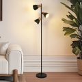 BRILAGI - Lampadaire ODENSE 3xE14/10W/230V bois/noir