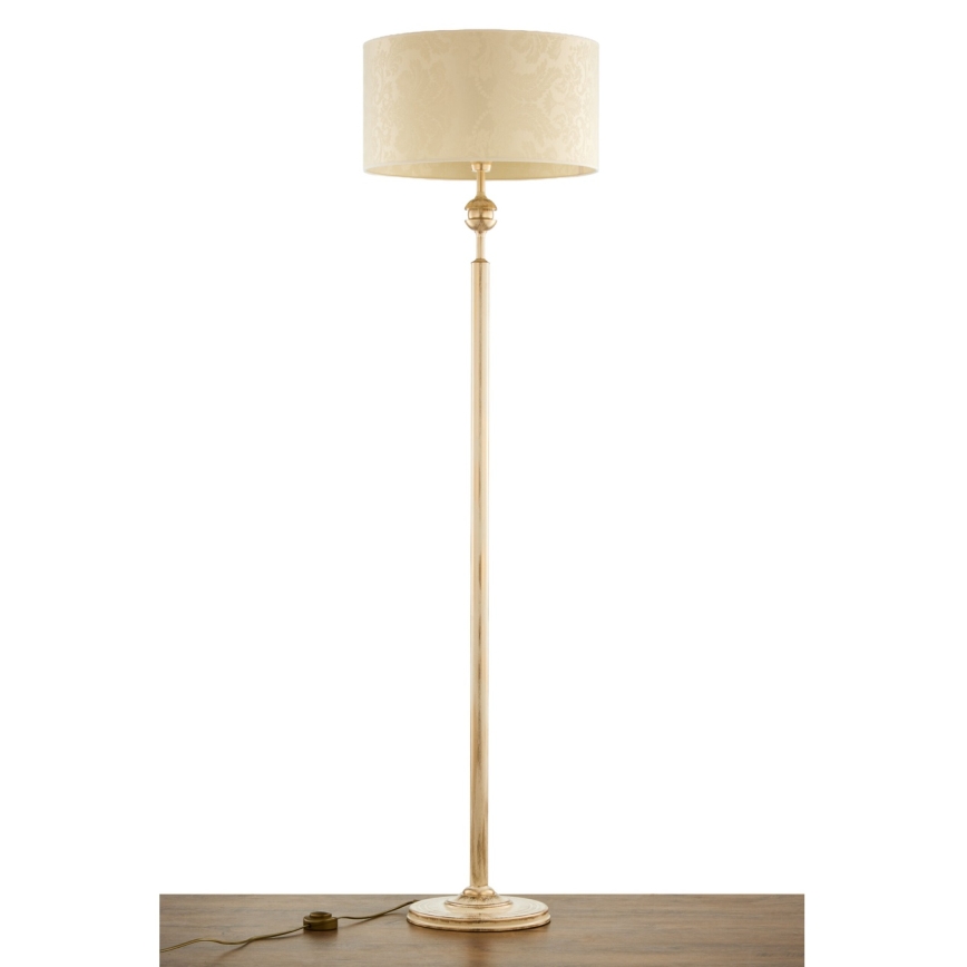 Brilagi - Lampadaire SAPHIRE 1xE27/15W/230V crème/doré/patiné