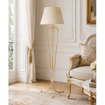 Brilagi - Lampadaire SONIA 1xE27/15W/230V crème/patine