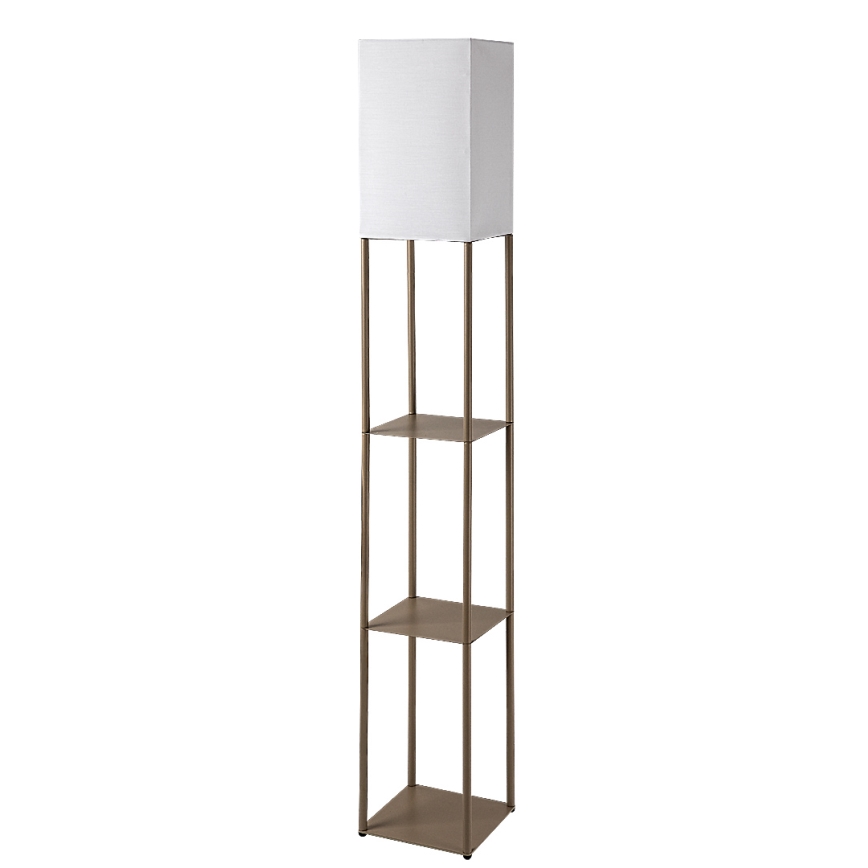 Brilagi - Lampadaire sur pied avec étagères GRADUS 1xE27/40W/230V 150 cm gris/beige