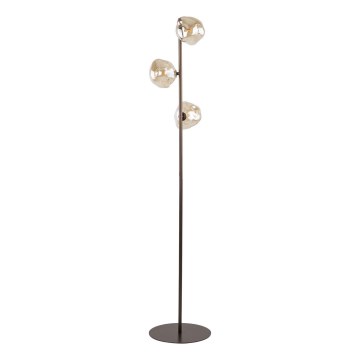 Brilagi - Lampadaire sur pied VULCANO 3xG9/8W/230V marron/beige fumé