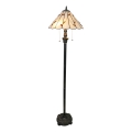 Brilagi - Lampadaire Tiffany en vitrail FOLIA 2xE27/60W/230V