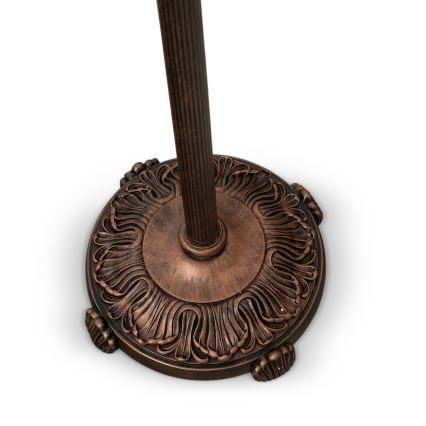 Brilagi - Lampadaire Tiffany en vitrail FOLIA 2xE27/60W/230V