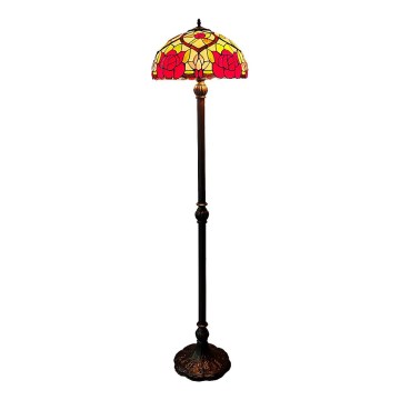 Brilagi - lampadaire Tiffany en vitrail GARLAN 2xE27/60W/230V