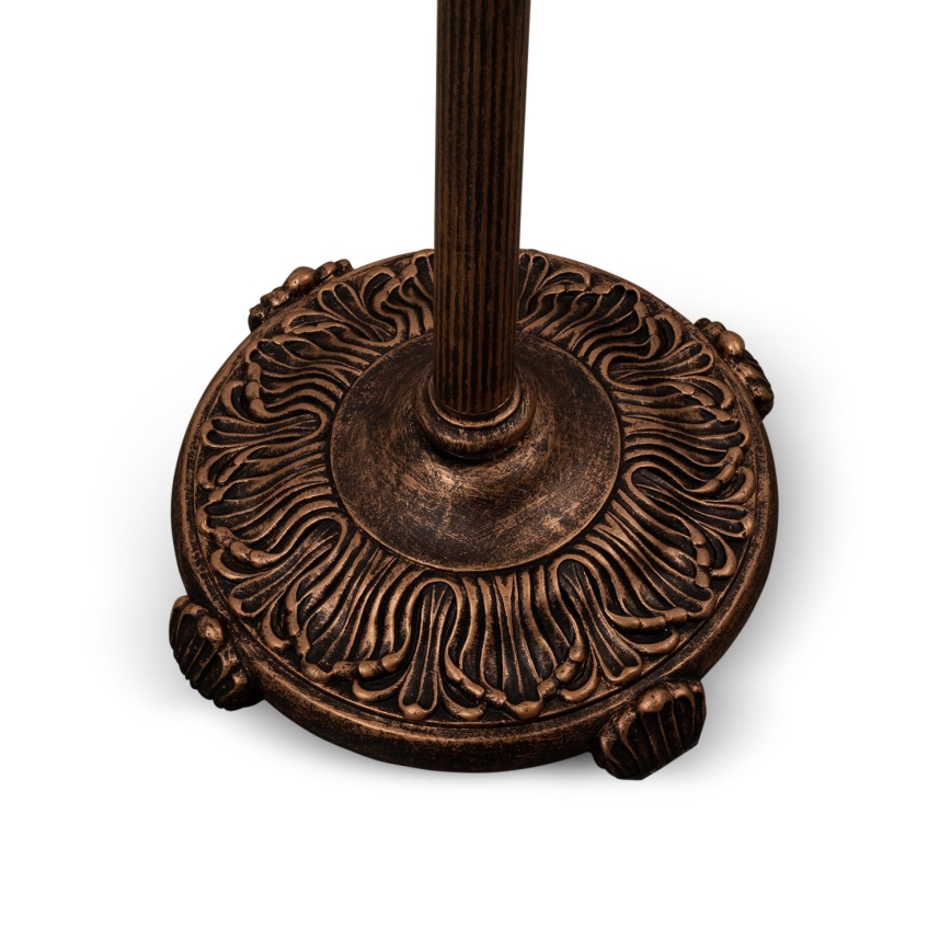 Brilagi - Lampadaire Tiffany en vitrail JUNGLE 2xE27/60W/230V